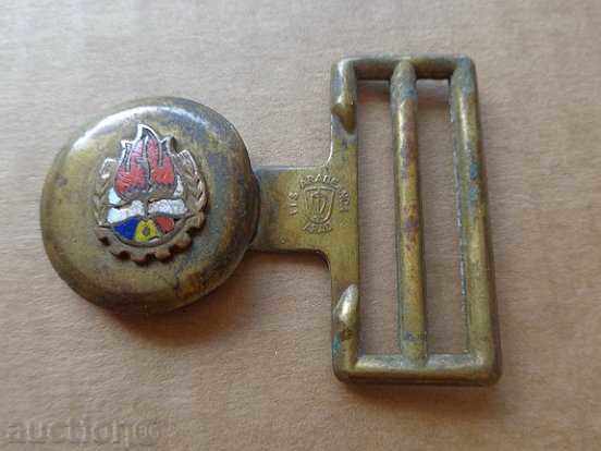 Auction Stream with enamel, buckle, belt, uniform, ROMANIA coat of arms Auction Stream with enamel, buckle, belt, uniform, ROMANIA coat of arms