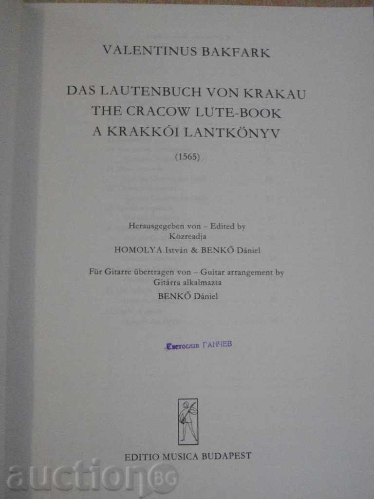 Book "LANTDARABOK-GITÁRRA-J.P.SWEELINCK-D.BENKŐ" - 14 pages with price 7.00 BGN | € 3.58 Book "LANTDARABOK-GITÁRRA-J.P.SWEELINCK-D.BENKŐ" - 14 pages with price 7.00 BGN | € 3.58