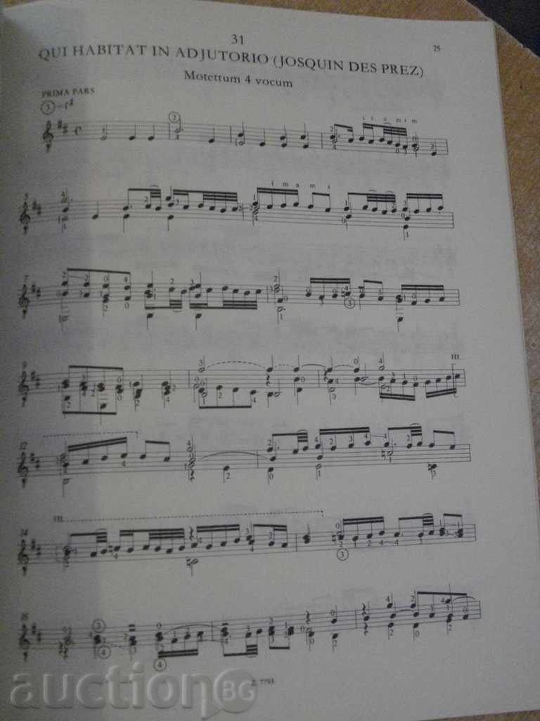 The book "A KRAKKÓI LANTKÖNYV - GITÁRRA - BAKFARK" - 94 p. - 5 The book "A KRAKKÓI LANTKÖNYV - GITÁRRA - BAKFARK" - 94 p. - 5