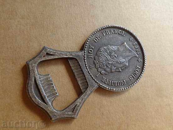 An old French opener with the face of King Louis Philippe France - 6 An old French opener with the face of King Louis Philippe France - 6