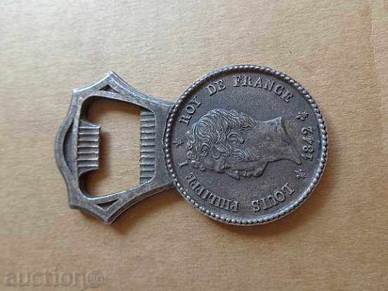An old French opener with the face of King Louis Philippe France