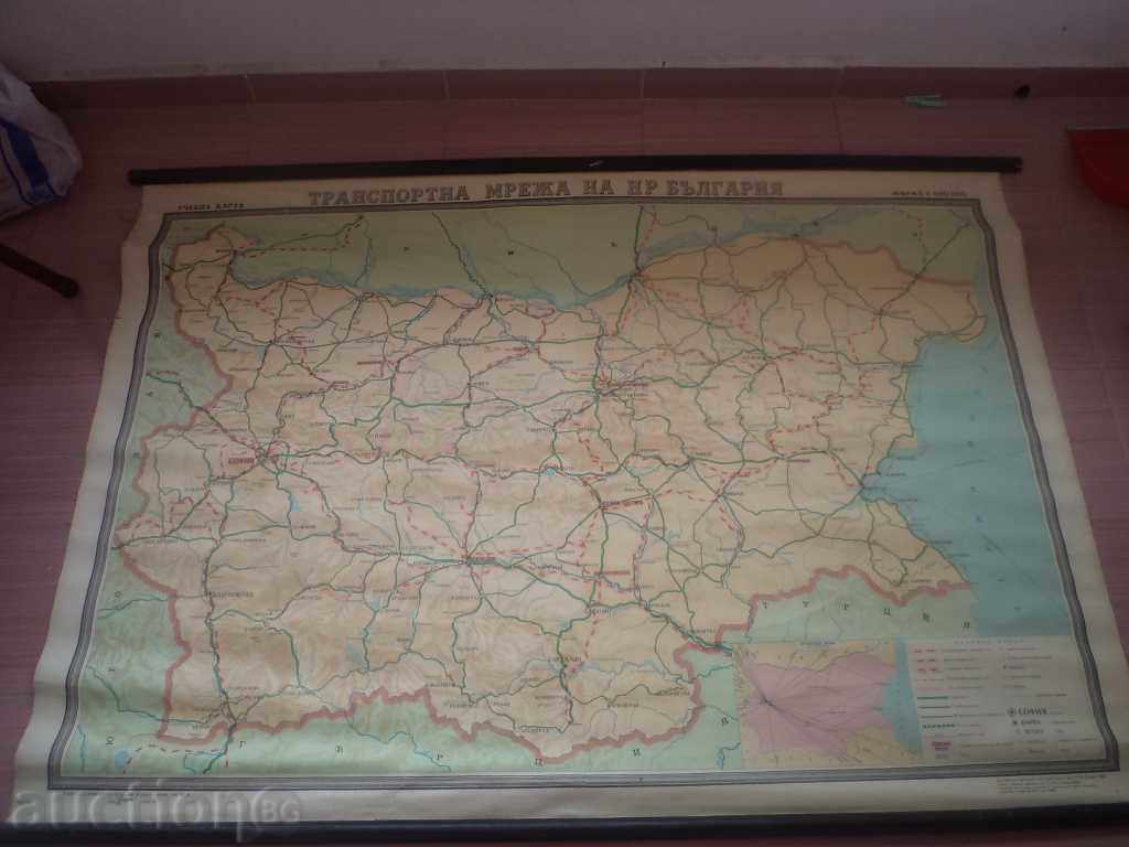 HARTA TRANSPORTUL REPUBLICII POPULARE BULGARIA