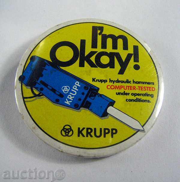 KRUPP badge