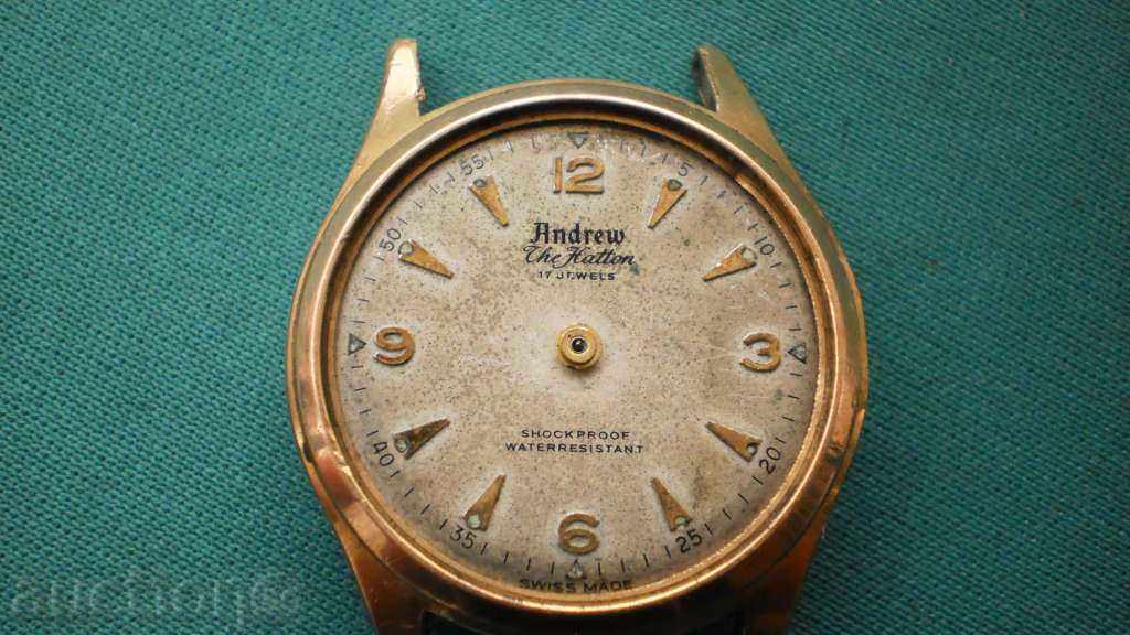 CLOCK RARE "ANDREW" GOLDEN PLATED-un marcaj și cadru cu preț € 12.78 | 25.00 BGN CLOCK RARE "ANDREW" GOLDEN PLATED-un marcaj și cadru cu preț € 12.78 | 25.00 BGN