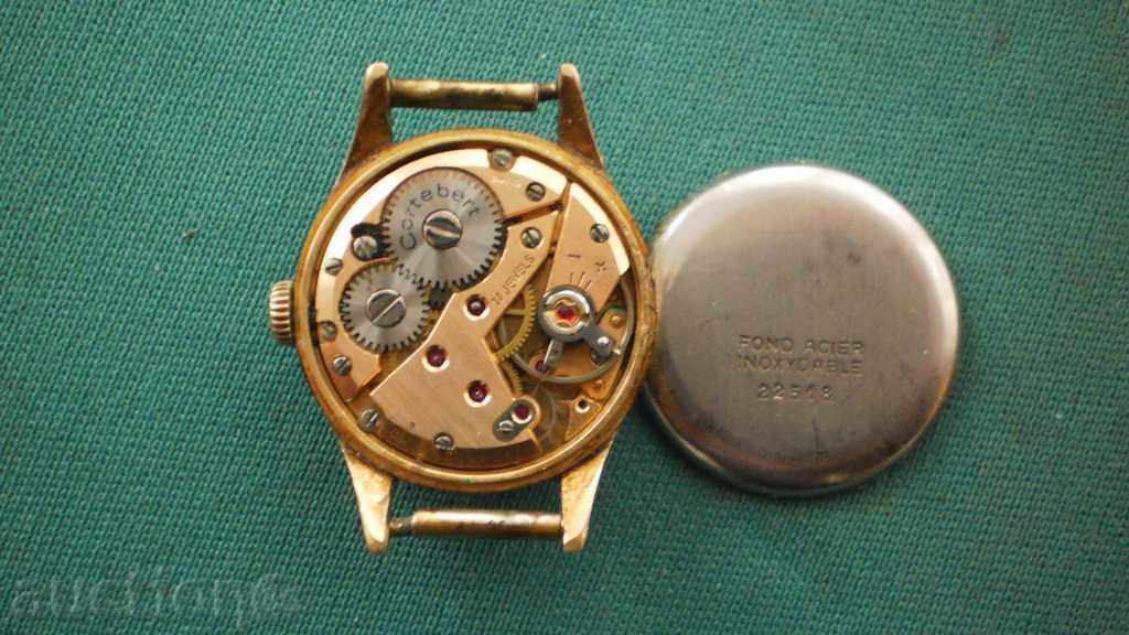 Livrarea !!! RR !!! Ceas „Cortebert“ PLATED -Colaborarea DE AUR Livrarea !!! RR !!! Ceas „Cortebert“ PLATED -Colaborarea DE AUR