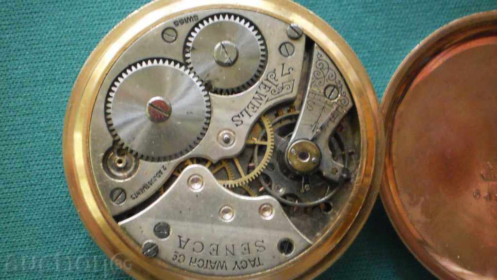 !!! RR !!! BIG MEN POZLATEN- ceas de buzunar - SENECA - 5 !!! RR !!! BIG MEN POZLATEN- ceas de buzunar - SENECA - 5