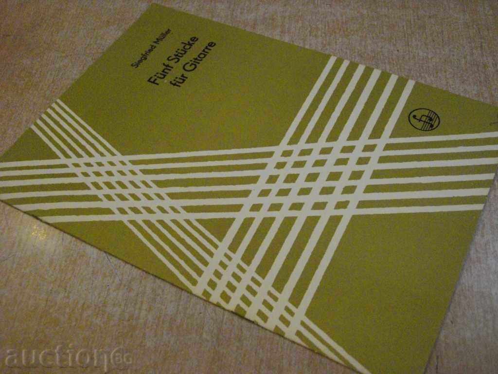 Carte "Fünf Stücke für Gitarre - Siegfried Müller" - 12 p. - 7 Carte "Fünf Stücke für Gitarre - Siegfried Müller" - 12 p. - 7