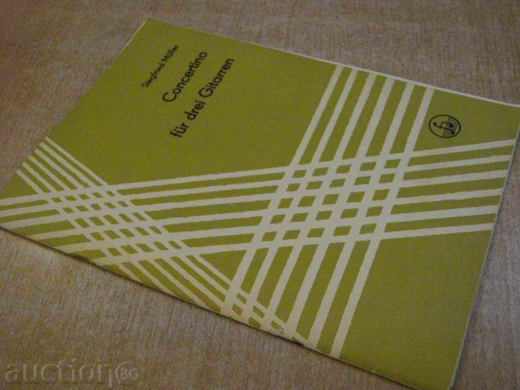 "Concertino für drei Gitarren-Siegfried Müller" -44p. - 7 "Concertino für drei Gitarren-Siegfried Müller" -44p. - 7