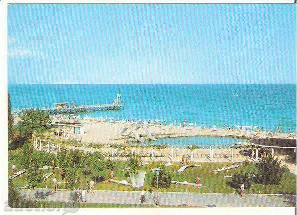 Carte poștală Bulgaria Varna Nisipurile de Aur piscină pentru copii 2 *