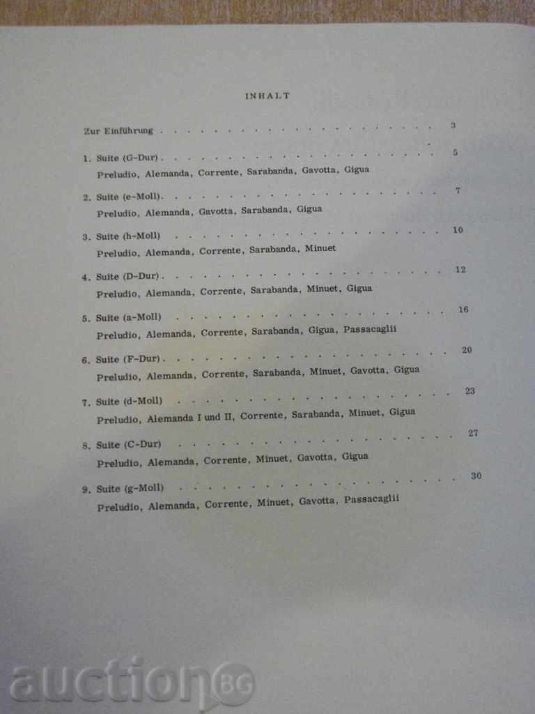 Book "Neun Suiten für Gitarre - Lodovico Roncalli" -32 p. with price 8.00 BGN | € 4.09 Book "Neun Suiten für Gitarre - Lodovico Roncalli" -32 p. with price 8.00 BGN | € 4.09