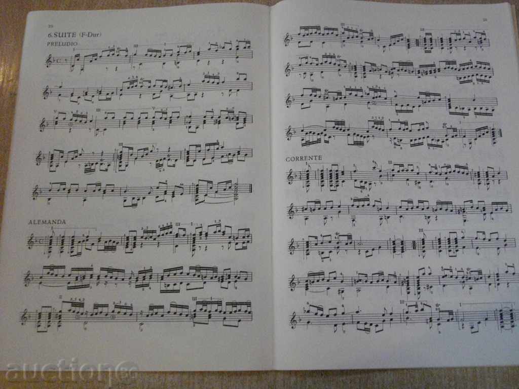 Delivery of Book "Neun Suiten für Gitarre - Lodovico Roncalli" -32 p. Delivery of Book "Neun Suiten für Gitarre - Lodovico Roncalli" -32 p.