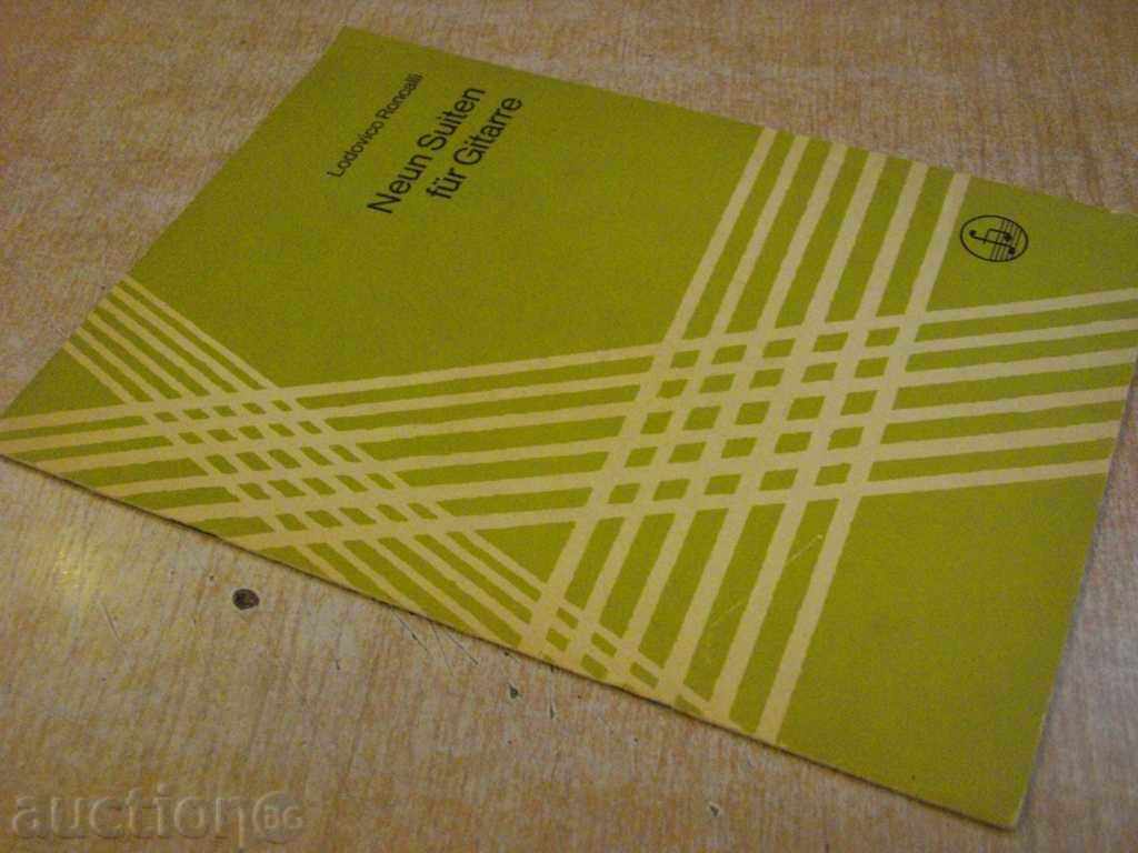 Book "Neun Suiten für Gitarre - Lodovico Roncalli" -32 p. - 7 Book "Neun Suiten für Gitarre - Lodovico Roncalli" -32 p. - 7