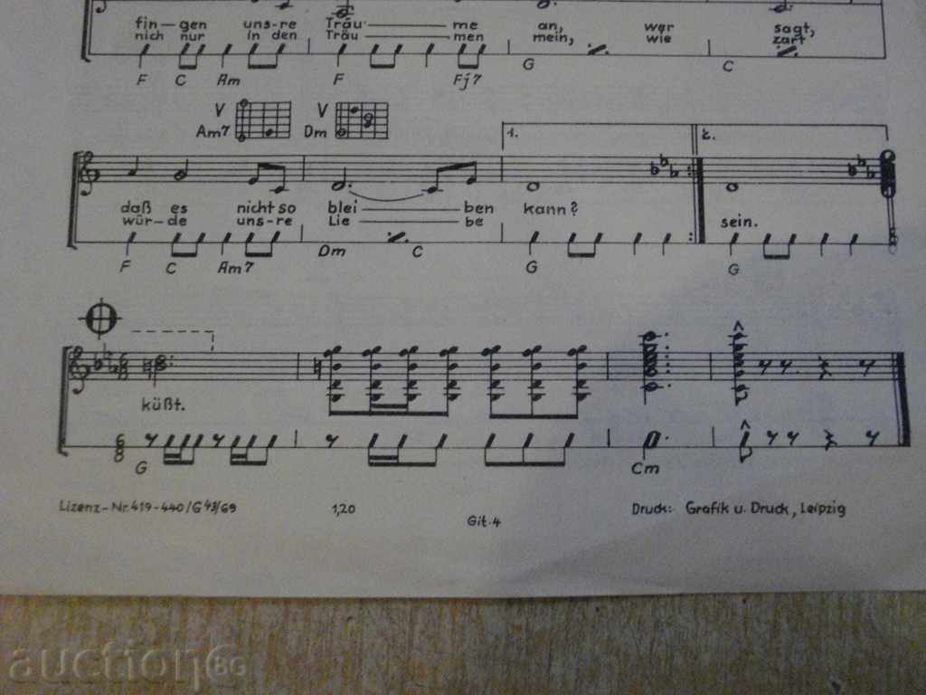 The book "LDZ SCHLAGER FÜR GITARRE - 4 - Jürgen Kliem" - 4 p. - 6 The book "LDZ SCHLAGER FÜR GITARRE - 4 - Jürgen Kliem" - 4 p. - 6