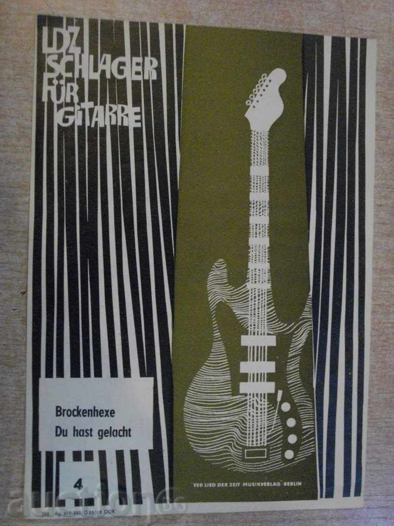 Book "LDZ SCHLAGER FÜR Gitarre - 4 - Jürgen Kliem" - 4 p.