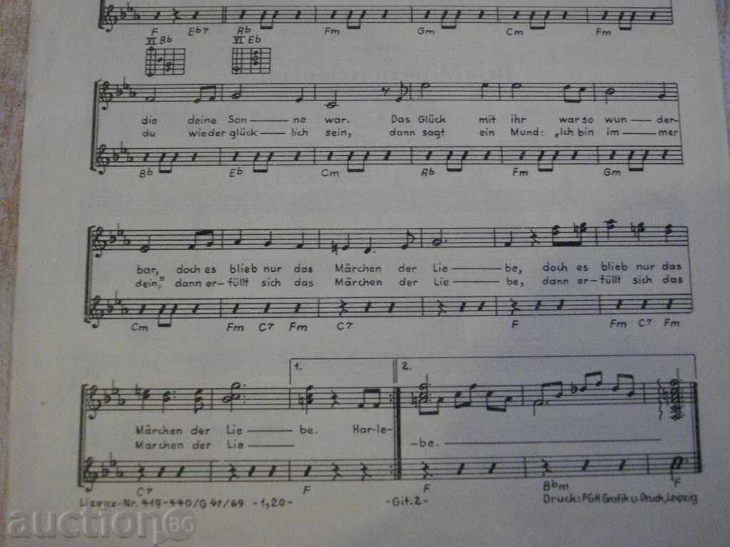 The book "LDZ SCHLAGER FÜR GITARRE - 2 - Jürgen Kliem" - 4 p. - 5