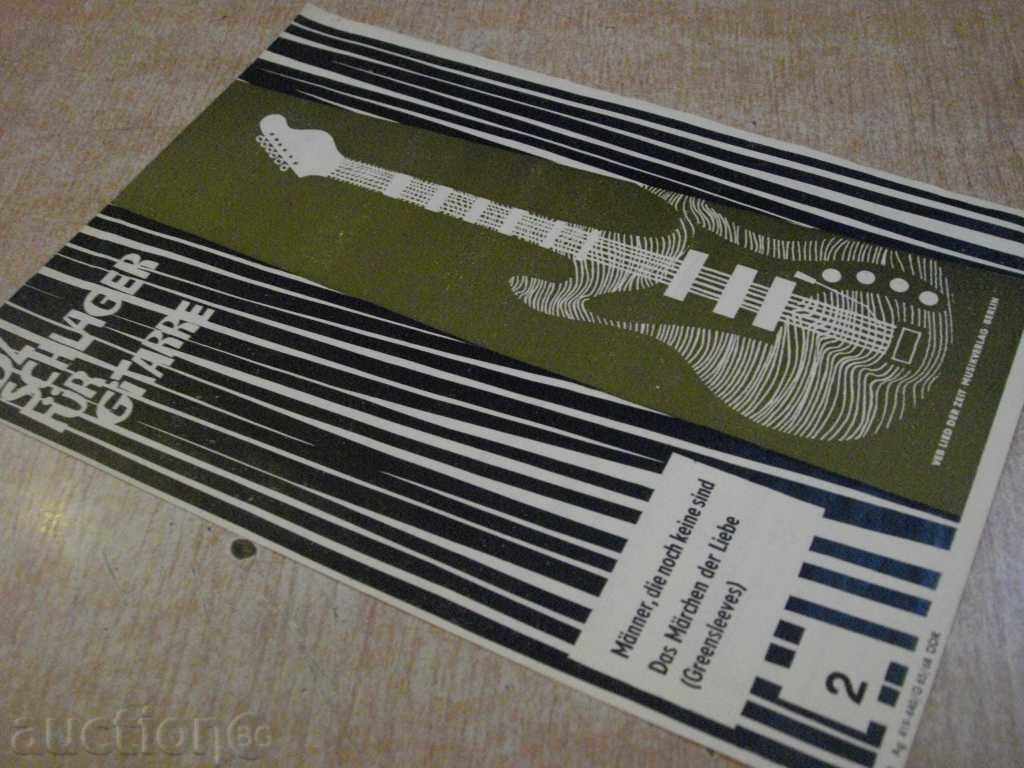 The book "LDZ SCHLAGER FÜR GITARRE - 2 - Jürgen Kliem" - 4 p. - 7