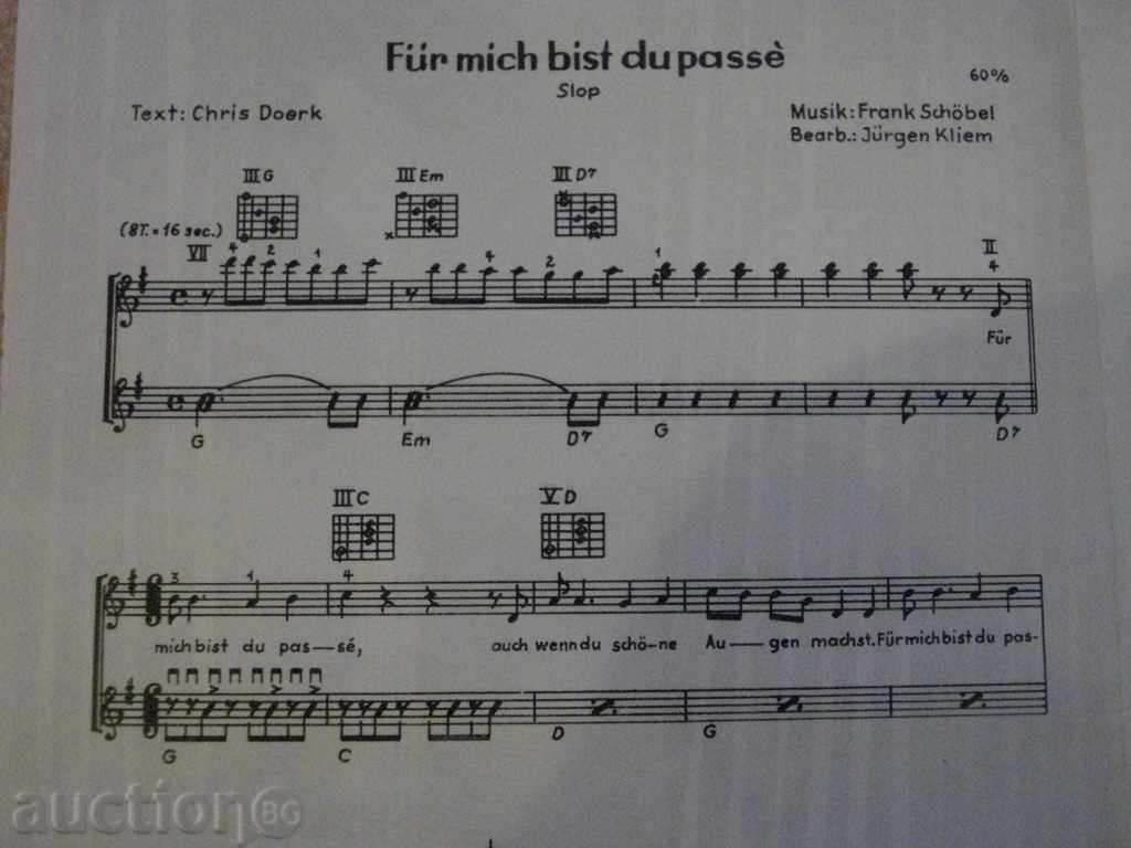 The book "LDZ SCHLAGER FÜR GITARRE - 1 - Jürgen Kliem" - 4 p. with price 3.00 BGN | € 1.53 The book "LDZ SCHLAGER FÜR GITARRE - 1 - Jürgen Kliem" - 4 p. with price 3.00 BGN | € 1.53