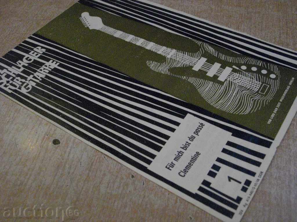 The book "LDZ SCHLAGER FÜR GITARRE - 1 - Jürgen Kliem" - 4 p. - 7 The book "LDZ SCHLAGER FÜR GITARRE - 1 - Jürgen Kliem" - 4 p. - 7