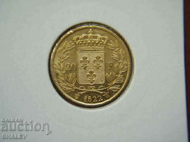 20 Francs 1822 W France - XF/AU (gold) with price 1845.89 BGN | € 943.79 20 Francs 1822 W France - XF/AU (gold) with price 1845.89 BGN | € 943.79