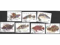 Клеймовани марки Риби 1991 от Танзания