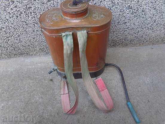 Παράδοση Ψεκαστήρα αμπελιού 1925 έτους Βασίλειο Βουλγαρίας χάλκινο δοχείο χαλκού