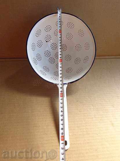 Παλιά εμαγιέ σουρωτήρι, ένα δοχείο με σμάλτο πρώιμων σοσιαλιστικών ΖΗΤΗΜΑ - 5 Παλιά εμαγιέ σουρωτήρι, ένα δοχείο με σμάλτο πρώιμων σοσιαλιστικών ΖΗΤΗΜΑ - 5