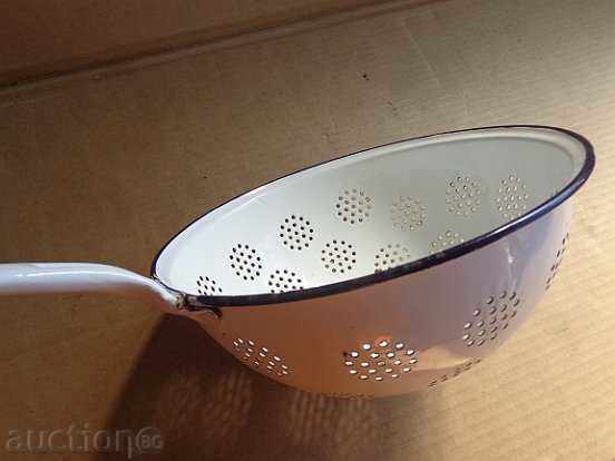 Παλιά εμαγιέ σουρωτήρι, ένα δοχείο με σμάλτο πρώιμων σοσιαλιστικών ΖΗΤΗΜΑ - 7 Παλιά εμαγιέ σουρωτήρι, ένα δοχείο με σμάλτο πρώιμων σοσιαλιστικών ΖΗΤΗΜΑ - 7