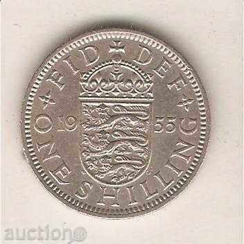 +Великобритания  1  шилинг  1955 г. английски герб