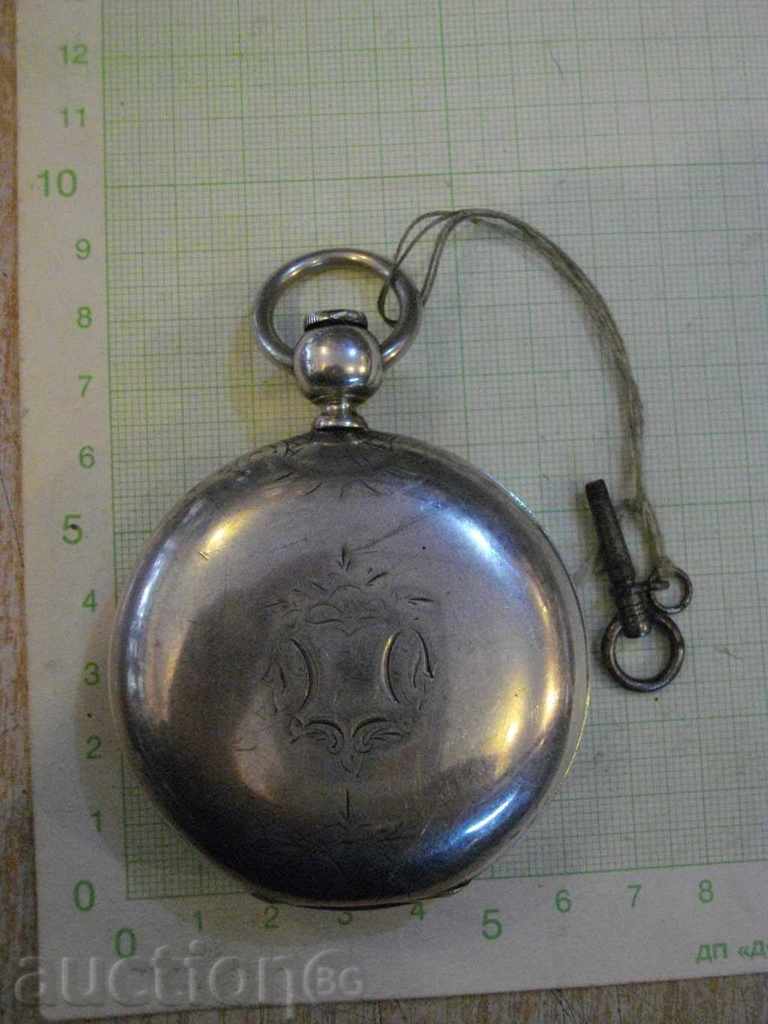 Clock "NATIONAL WATCH Co" pocket silver working-241g with price 1200.00 BGN | € 613.55 Clock "NATIONAL WATCH Co" pocket silver working-241g with price 1200.00 BGN | € 613.55
