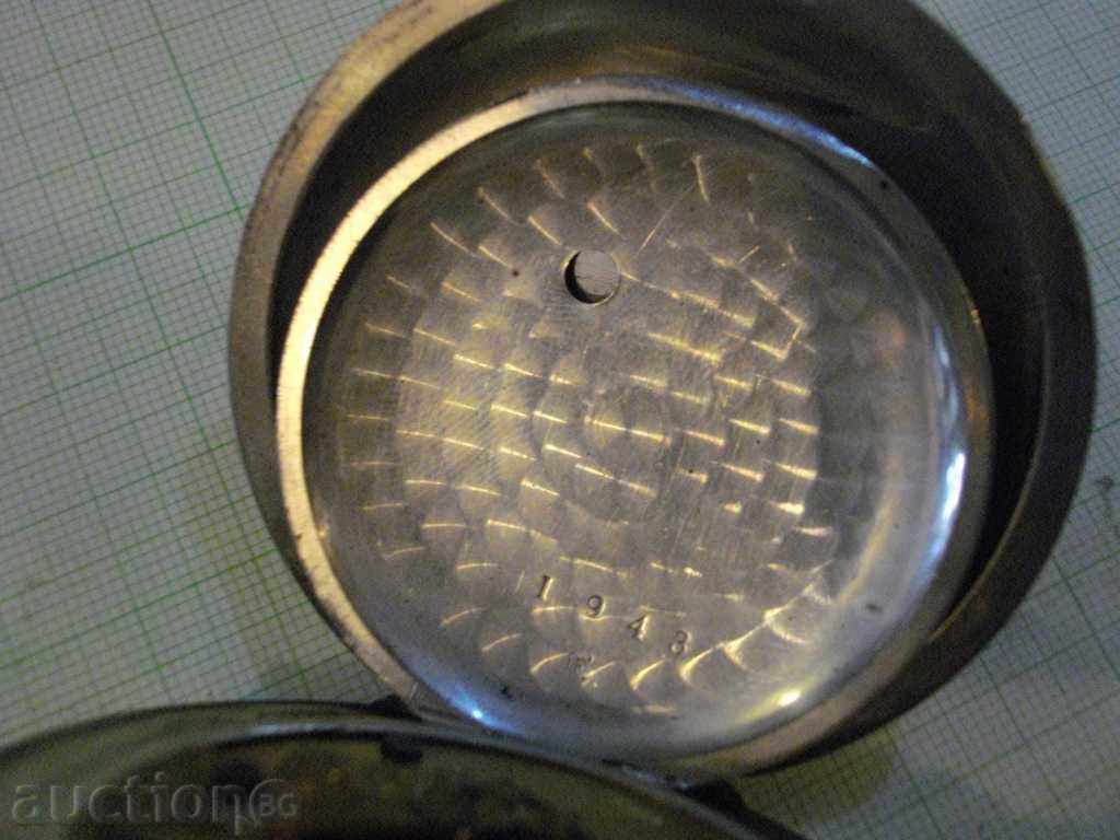 Clock "NATIONAL WATCH Co" pocket silver working-241g - 6 Clock "NATIONAL WATCH Co" pocket silver working-241g - 6