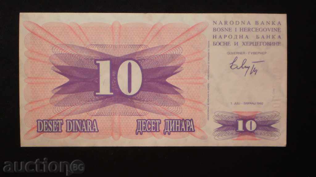 © 101. 10 Dinara 1992 BOSNIA ȘI HERȚEGOVINA cu preț € 0.34 | 0.66 BGN