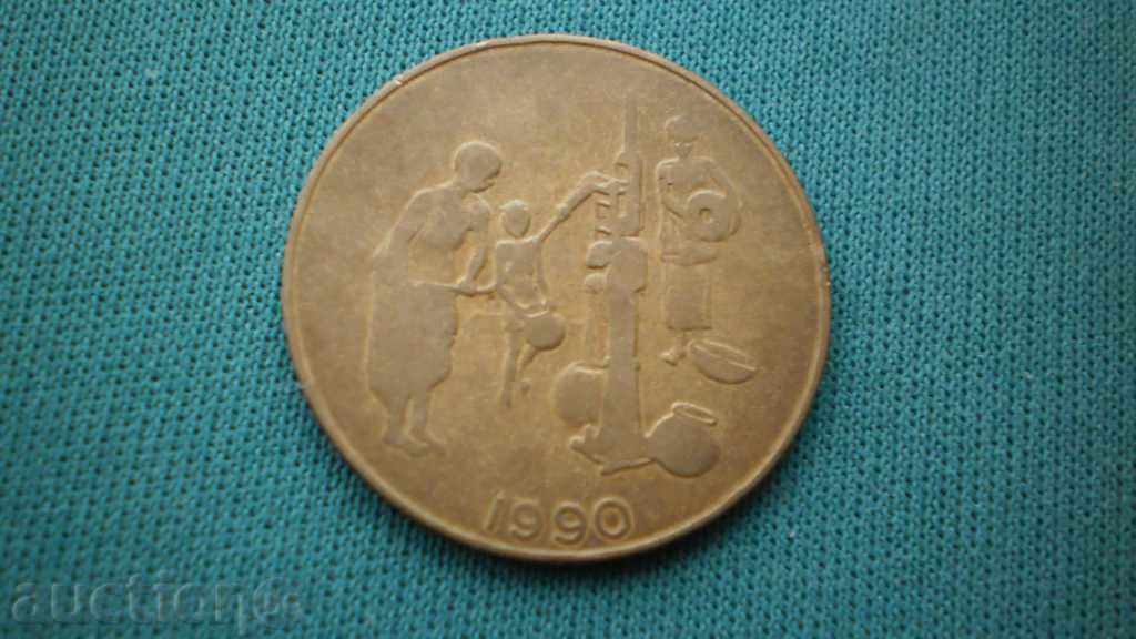 ETATS DE L'AFRIQUE DE L'OUEST 10 francs 1990 ФРЕНСКИ КОЛОНИИ