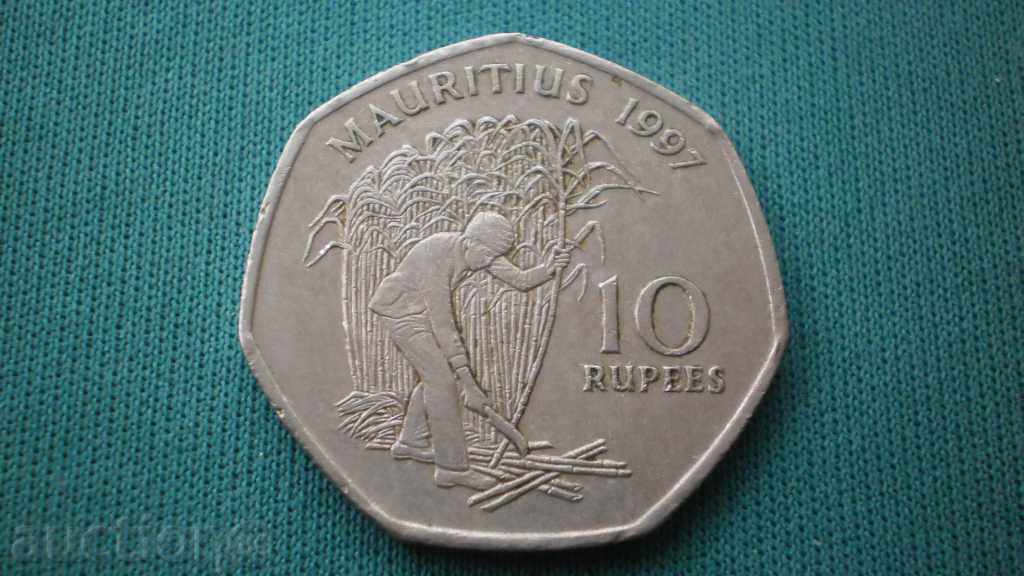 MAURITIUS 10 Rupii 1997 Mauritius