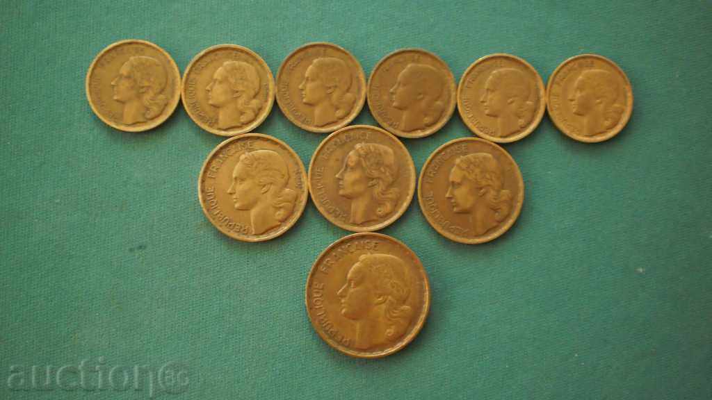 LOT -LOT Γαλλία ΧΧ αιώνα 10 PCS - 1951-1958 με τιμή € 6.14 | 12.01 BGN