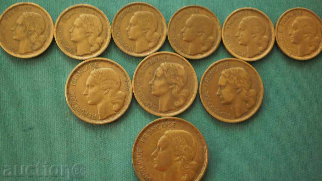Παράδοση LOT -LOT Γαλλία ΧΧ αιώνα 10 PCS - 1951-1958