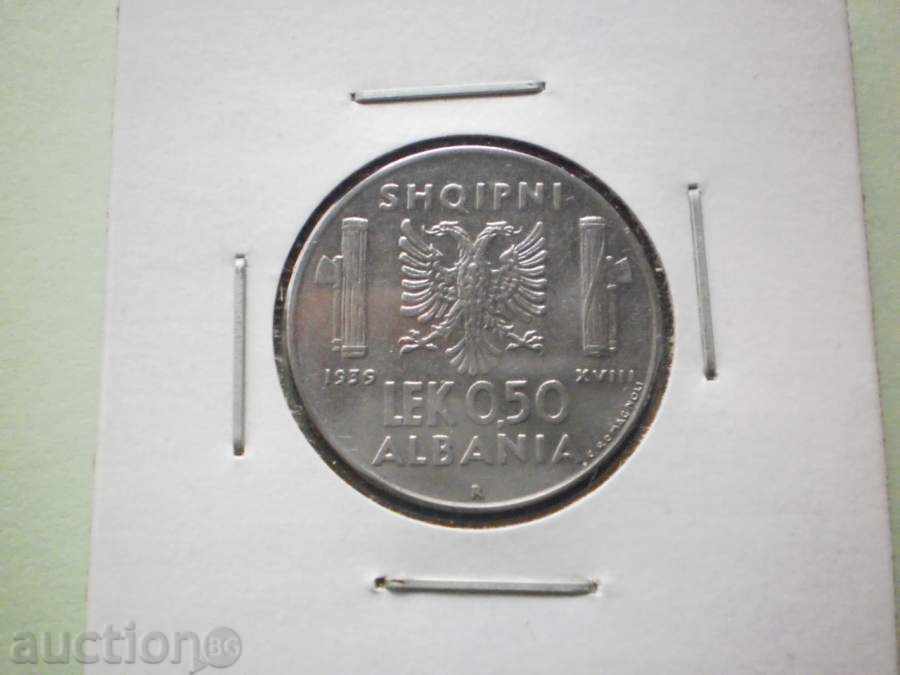 0,50 lek Albania 1939