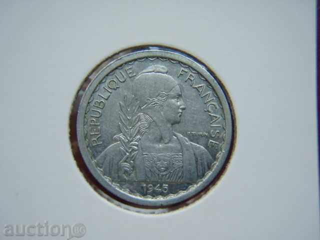 10 Centimes 1945 French Indochina (French Indochina) - XF with price 9.89 BGN | € 5.06