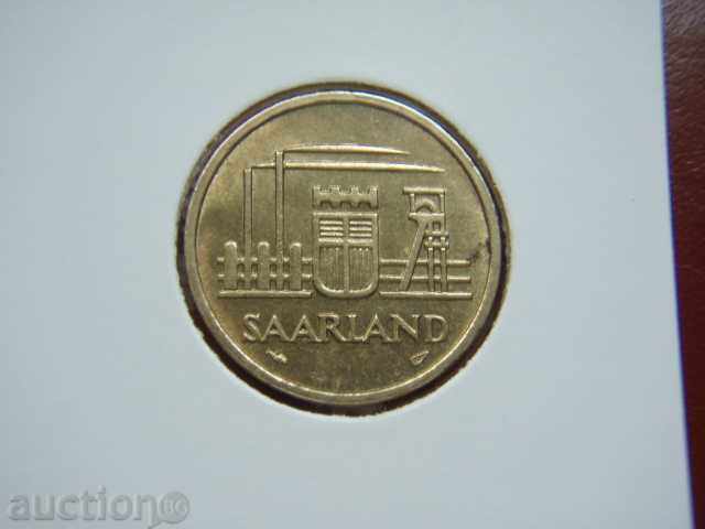20 Franken 1954 Saarland (Germany) - XF/AU with price 18.89 BGN | € 9.66 20 Franken 1954 Saarland (Germany) - XF/AU with price 18.89 BGN | € 9.66