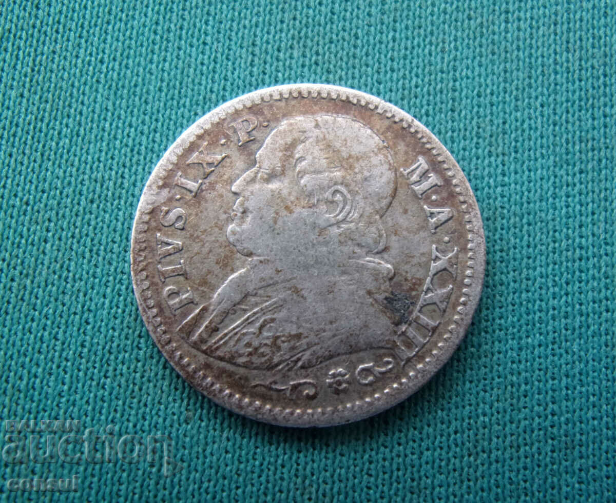 Vatican 10 Soldi 1869 Argint Rare cu preț € 12.78 | 25.00 BGN