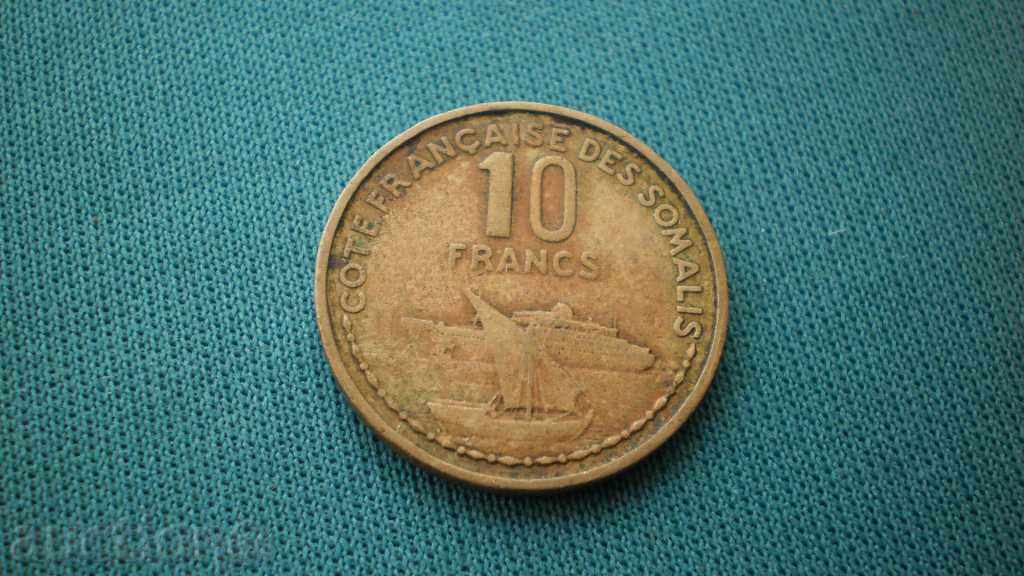 NAVE SOMALIS 10 FRANC 1965 SOMALIA cu preț € 7.67 | 15.00 BGN