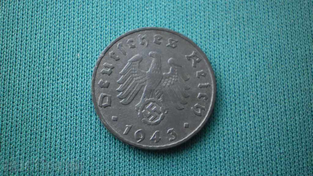 Moneda 5 PFENNIG 1943 E GERMANIA - RARE cu preț € 15.34 | 30.00 BGN Moneda 5 PFENNIG 1943 E GERMANIA - RARE cu preț € 15.34 | 30.00 BGN