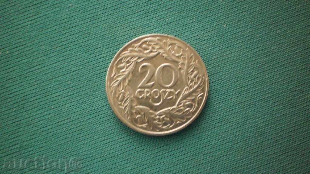 Polonia 20 groschen 1923 Polonia