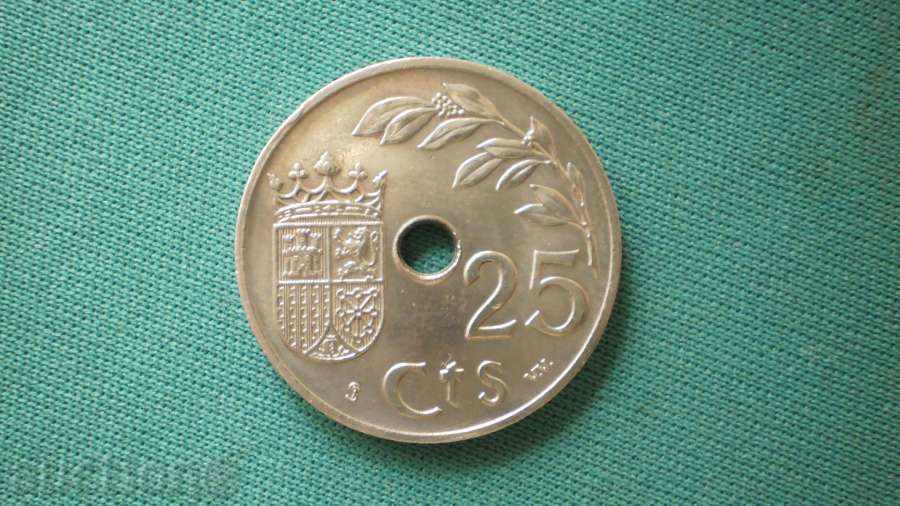 Spania 25 centimo 1937 Spania cu preț € 5.11 | 9.99 BGN