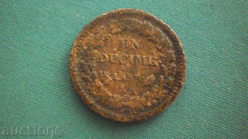 Licitație Franța UN-1- DECIME - LAN 8-1799-1800 FRANȚA - RED