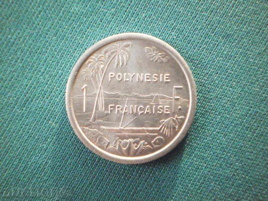 France BEAUTIFUL FRENCH POLYNESIA 1 franc 1965 FRANCE