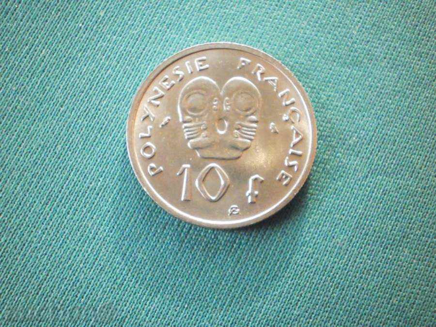 RARE FRENCH POLYNESIA 10 francs 1967 FRANCE with price € 6.14 | 12.01 BGN