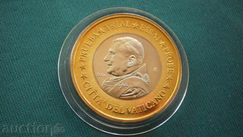 Licitație Vatican TRIAL 1 EURO 2006 Orașul Vaticanului - RARE UNC