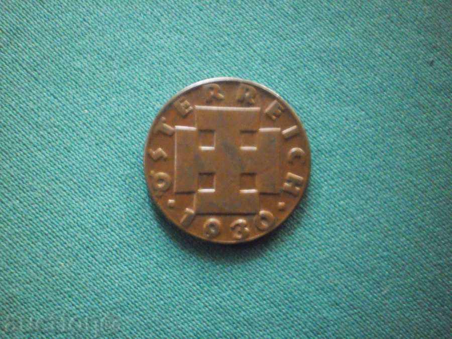 Austria   2   ГРОША  1930  АВСТРИЯ с цена € 2.56 | 5.01 лв.
