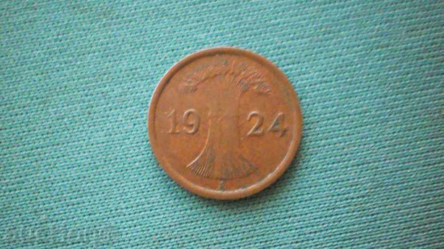 Germania! R! 1 PFENIG 1924A GERMANIA cu preț € 2.05 | 4.01 BGN Germania! R! 1 PFENIG 1924A GERMANIA cu preț € 2.05 | 4.01 BGN