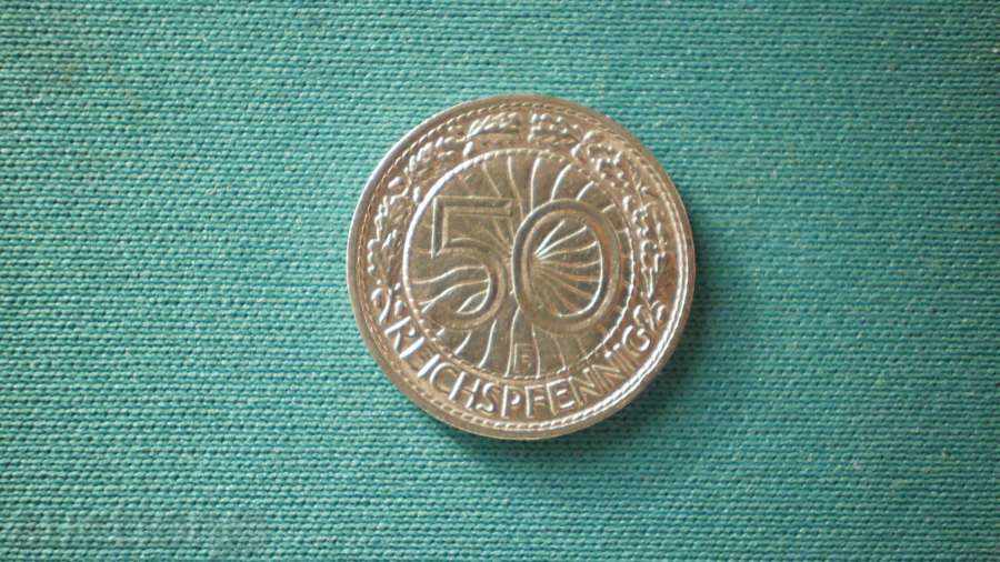 Germania 50 PFENIGA 1928F - GERMANIA cu preț € 7.67 | 15.00 BGN